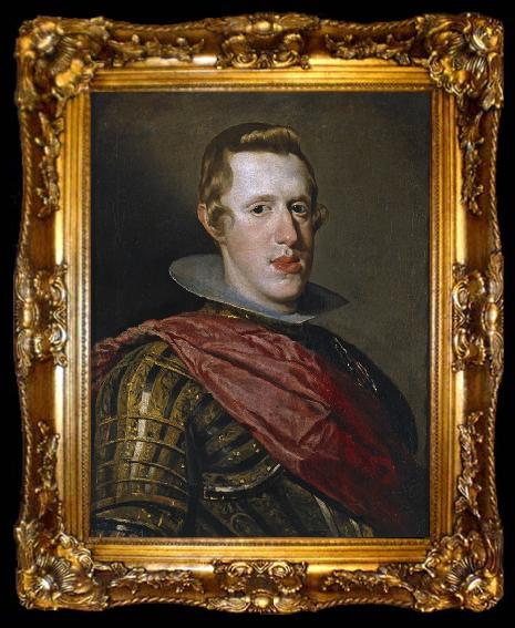 framed  Diego Velazquez Philip IV in Armour (df01), ta009-2